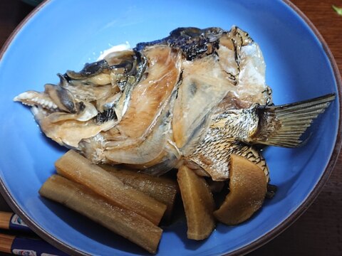 【釣り魚料理】チヌの兜煮